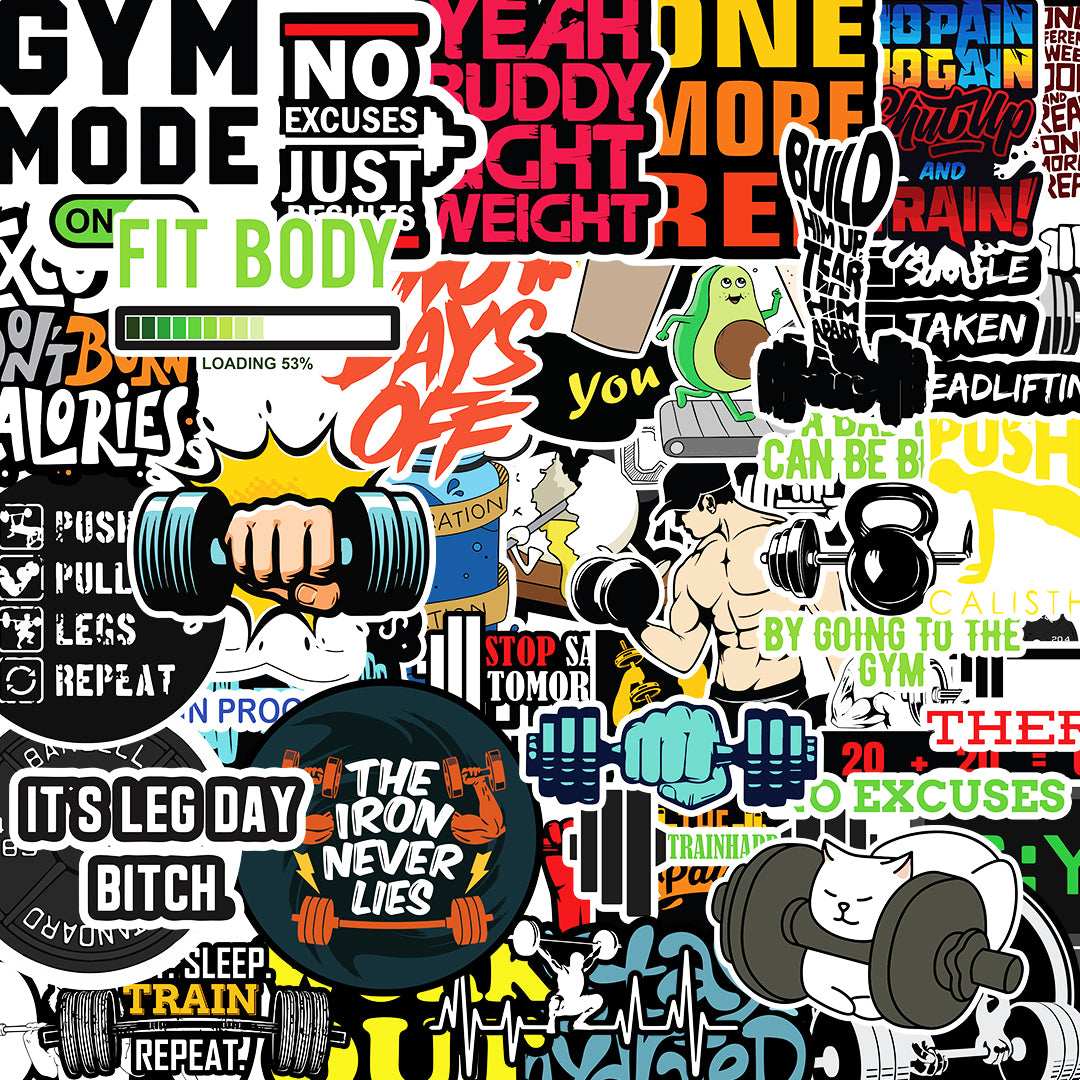 Gym Sticker Packs [50 sticker] - STICK IT UP