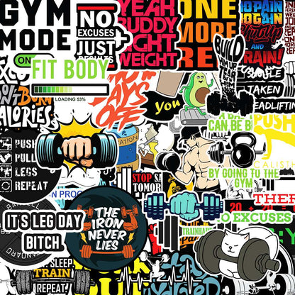 Gym Sticker Packs [50 sticker] - STICK IT UP