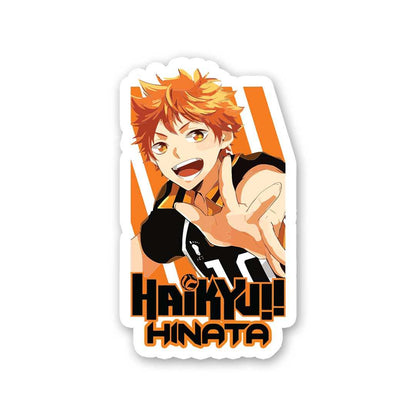 Haikyu Hinata Sticker waterproof vinyl decal for laptop, bike, car & bottle