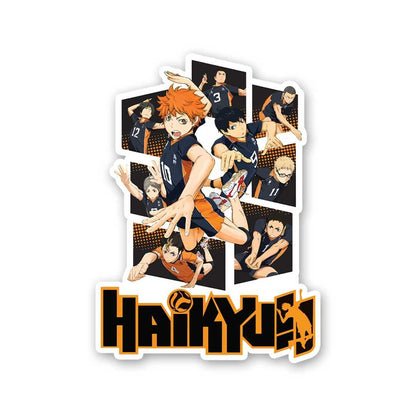 Haikyuu Squad Sticker waterproof vinyl decal for laptop, bike, car & bottle