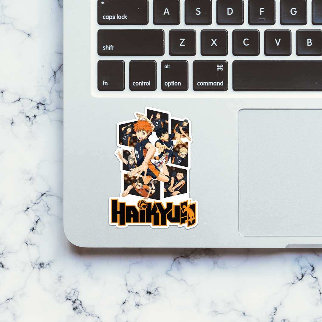 Haikyuu Squad Sticker waterproof vinyl decal for laptop, bike, car & bottle