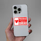 Handle With Care Sticker waterproof vinyl decal for laptop, bike, car & bottle