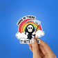 Hang In There It Gets Worse Sticker waterproof vinyl decal for laptop, bike, car & bottle
