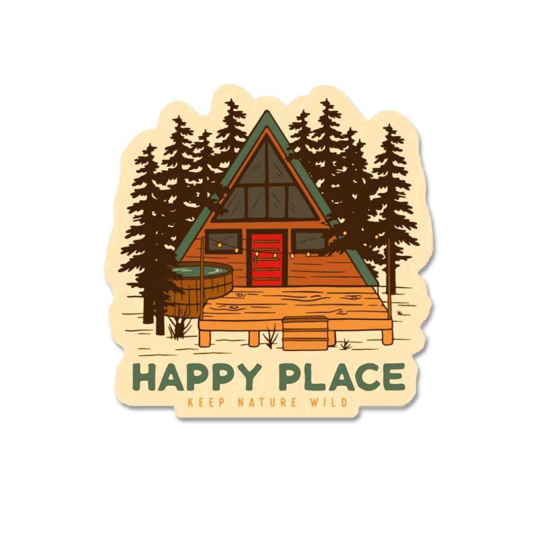 Happy Place Sticker - Stickers | STICK IT UP