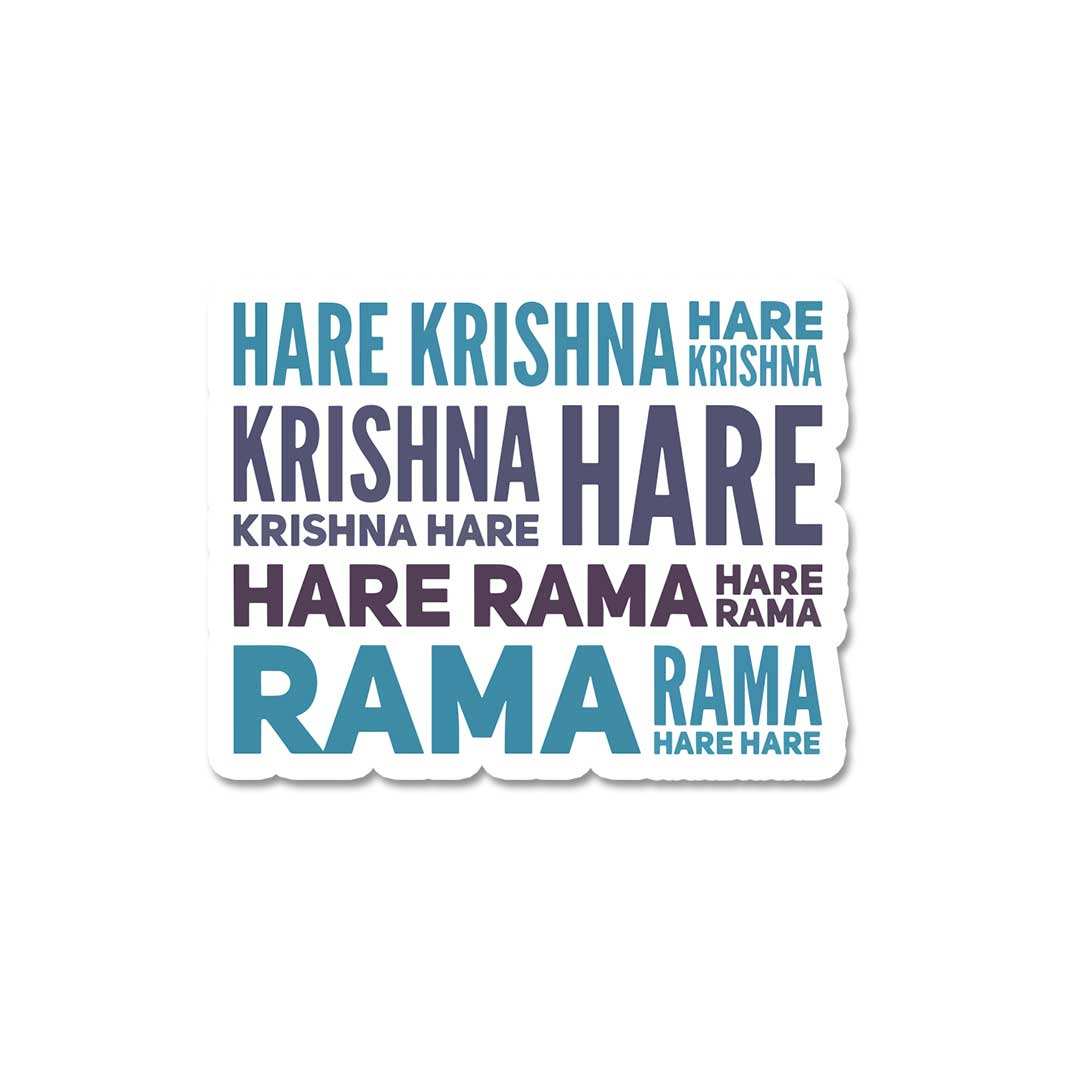 Hare Krishna Hare Rama Sticker - Stickers | STICK IT UP