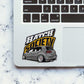 Hatch Society Grey Car Glitter Sticker - Glitter Stickers | STICK IT UP