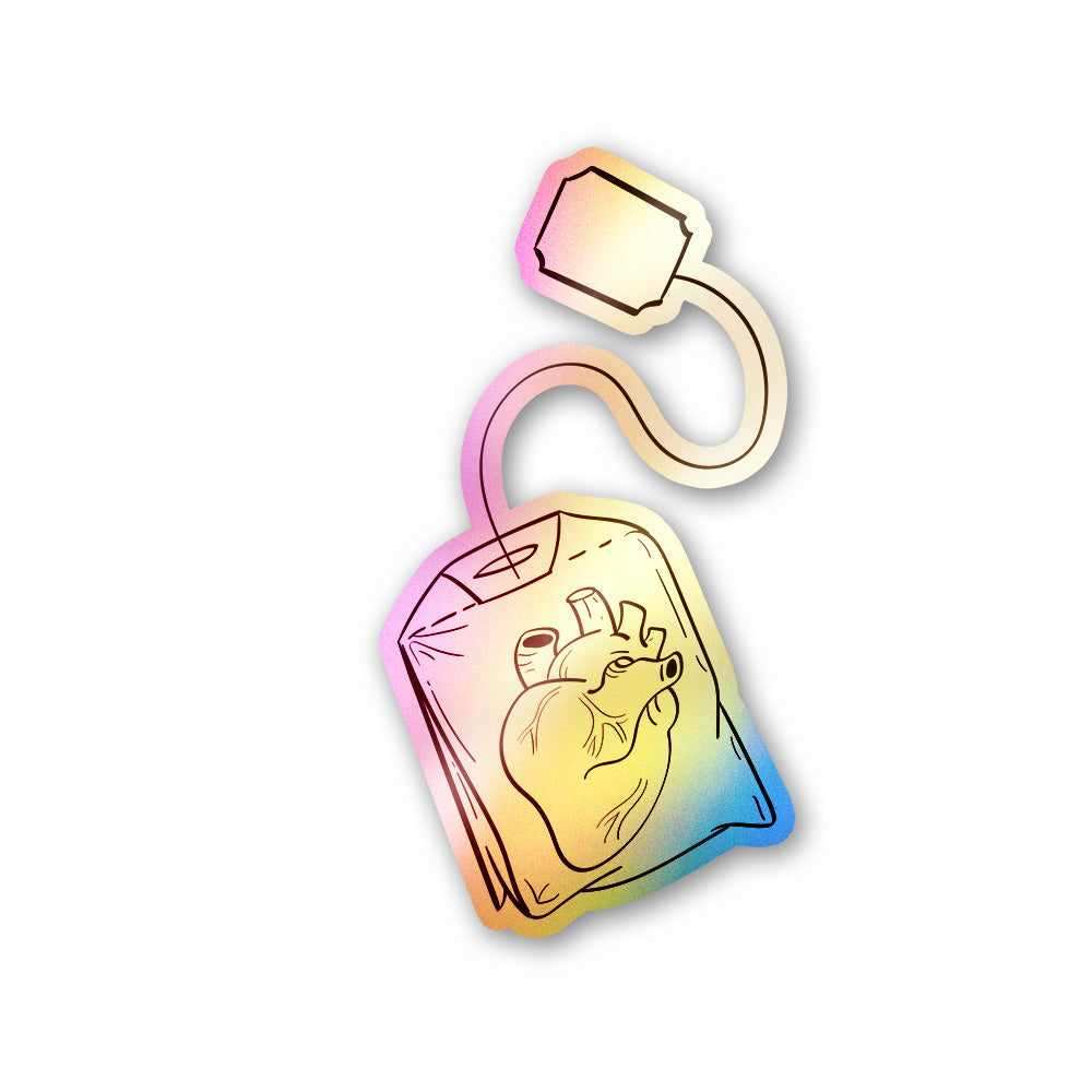 Heart Holographic Stickers waterproof vinyl decal for laptop, bike, car & bottle