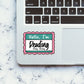 Hello I M Reading Sticker waterproof vinyl decal for laptop, bike, car & bottle
