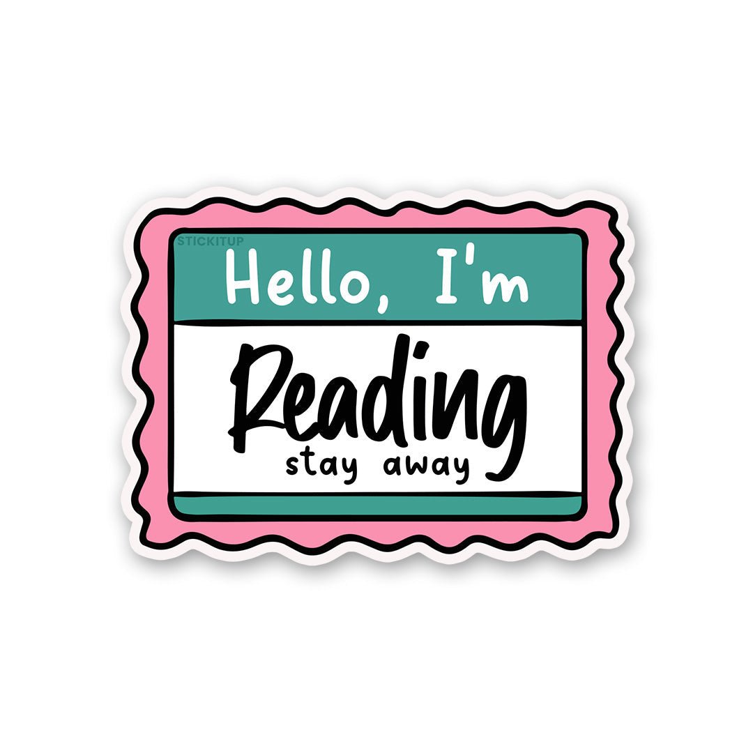 Hello I M Reading Sticker - Stickers | STICK IT UP
