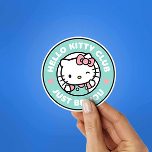 Hello Kitty Club Sticker waterproof vinyl decal for laptop, bike, car & bottle