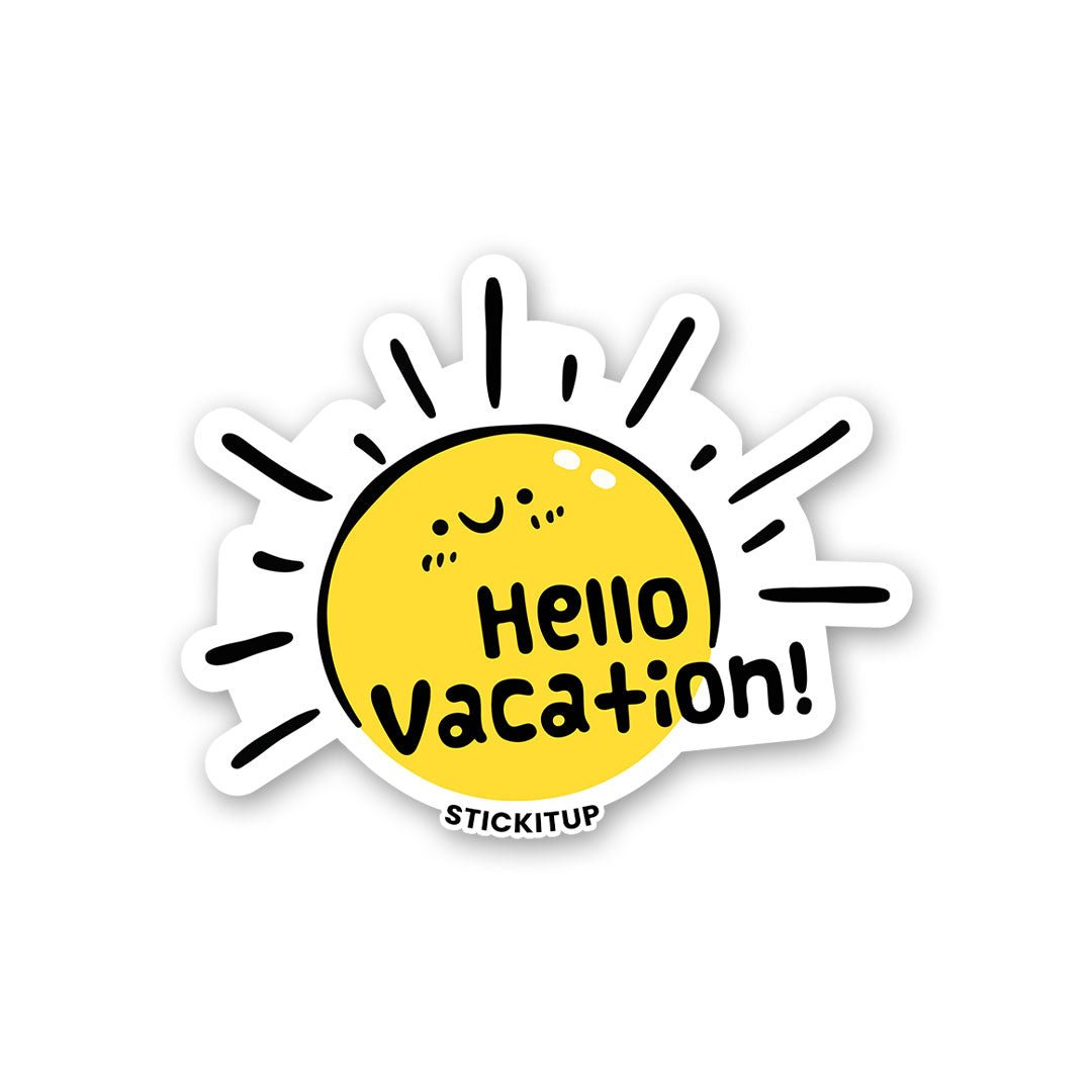 Hello Vacation Sticker - Stickers | STICK IT UP
