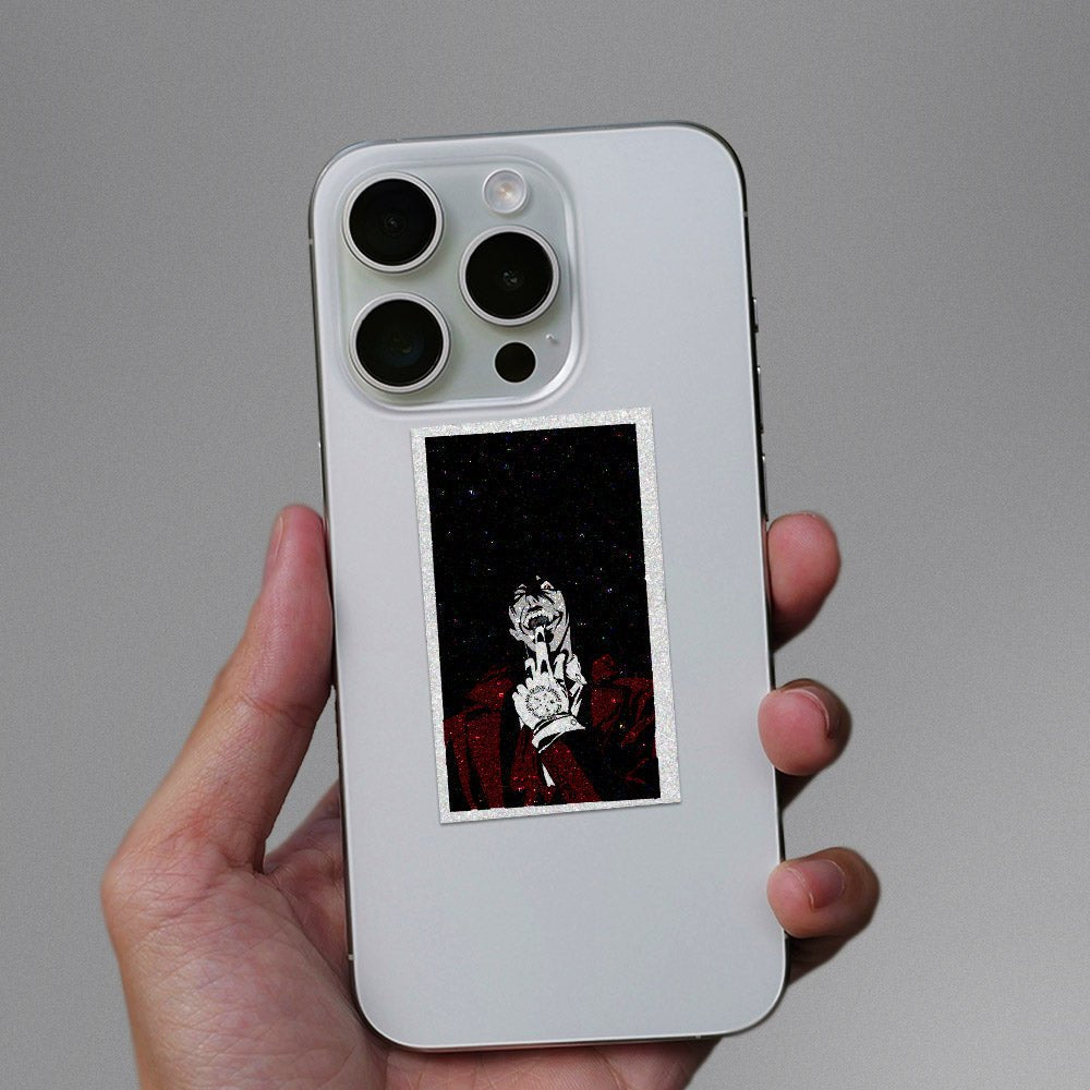 Hellsing Ultimate Glitter Sticker waterproof vinyl decal for laptop, bike, car & bottle