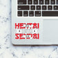 Hentai With Senpai Sticker waterproof vinyl decal for laptop, bike, car & bottle