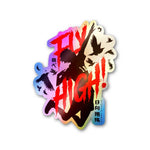 Hinata Shoto Holographic Sticker waterproof vinyl decal for laptop, bike, car & bottle