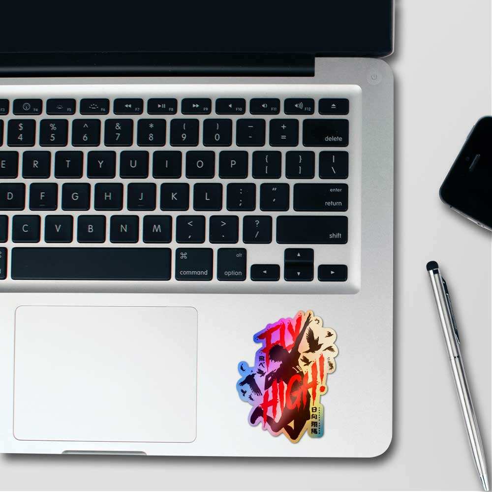 Hinata Shoto Holographic Sticker waterproof vinyl decal for laptop, bike, car & bottle