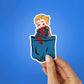 Homelander Sticker waterproof vinyl decal for laptop, bike, car & bottle