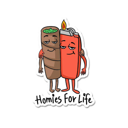 Homies For Life Sticker waterproof vinyl decal for laptop, bike, car & bottle
