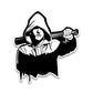 Hooded figure Bumper Sticker - STICK IT UP