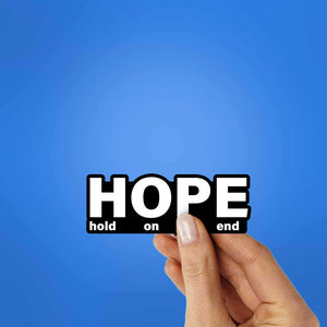 Hope Sticker waterproof vinyl decal for laptop, bike, car & bottle