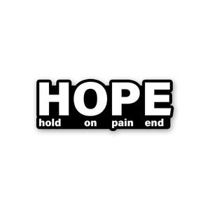 Hope Sticker waterproof vinyl decal for laptop, bike, car & bottle