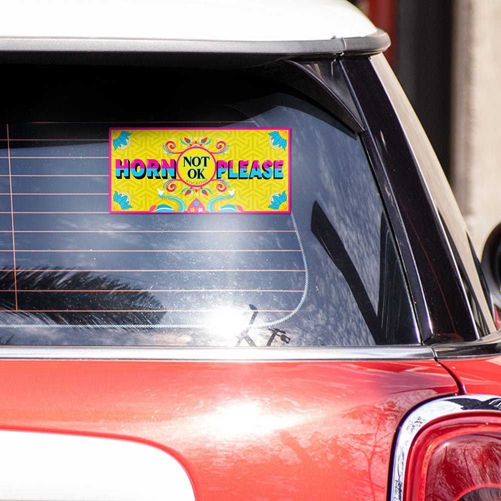 Horrn not ok Bumper Sticker - STICK IT UP