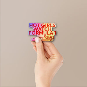Hot Girls Watch Fast Cars Holographic Stickers - Holographic stickers | STICK IT UP