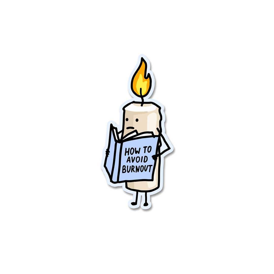 How To Avoid Burnout Sticker waterproof vinyl decal for laptop, bike, car & bottle