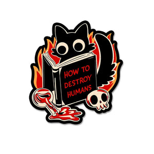 How To Destroy Humans Sticker waterproof vinyl decal for laptop, bike, car & bottle