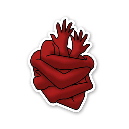 Hug Sticker waterproof vinyl decal for laptop, bike, car & bottle