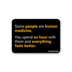 Human Medicine Sticker waterproof vinyl decal for laptop, bike, car & bottle