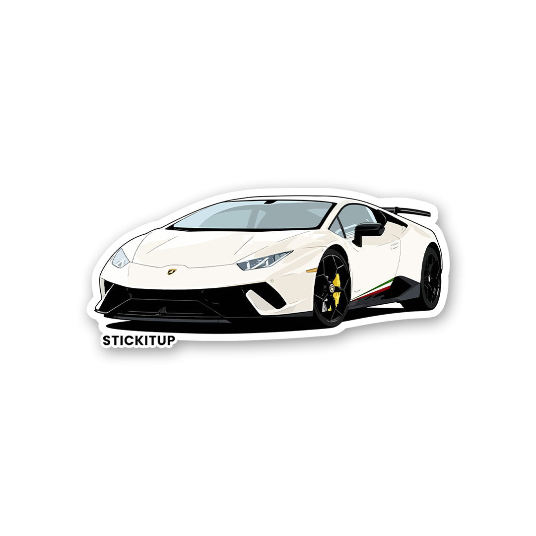 Huracan 2.0 Sticker waterproof vinyl decal for laptop, bike, car & bottle