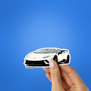 Huracan 2.0 Sticker waterproof vinyl decal for laptop, bike, car & bottle