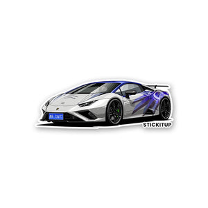 Huracan EVO Sticker waterproof vinyl decal for laptop, bike, car & bottle