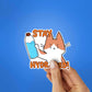 Hydrated Sticker waterproof vinyl decal for laptop, bike, car & bottle