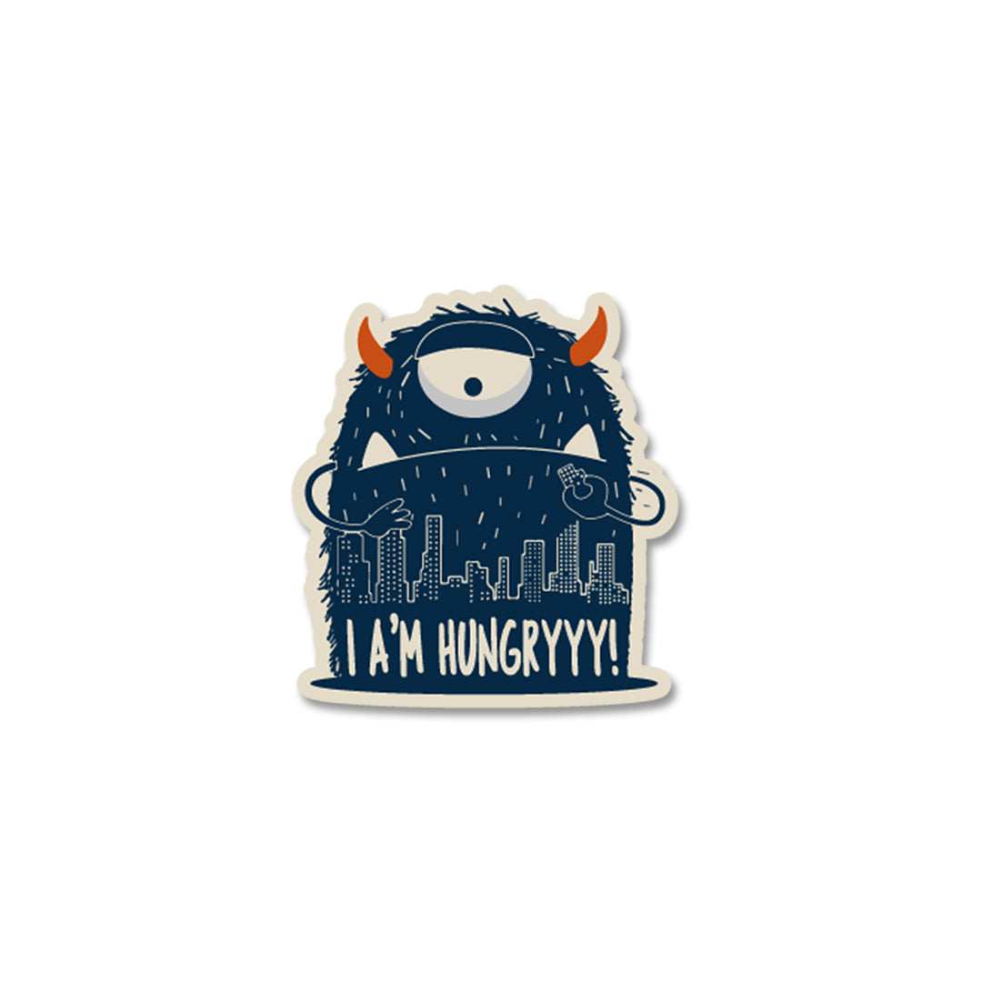 I A'M Hungry Stickers waterproof vinyl decal for laptop, bike, car & bottle