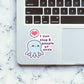 I Can Slap 8 People At Once Sticker waterproof vinyl decal for laptop, bike, car & bottle
