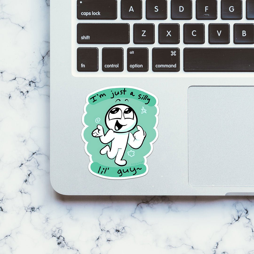 I M Just Sticker waterproof vinyl decal for laptop, bike, car & bottle