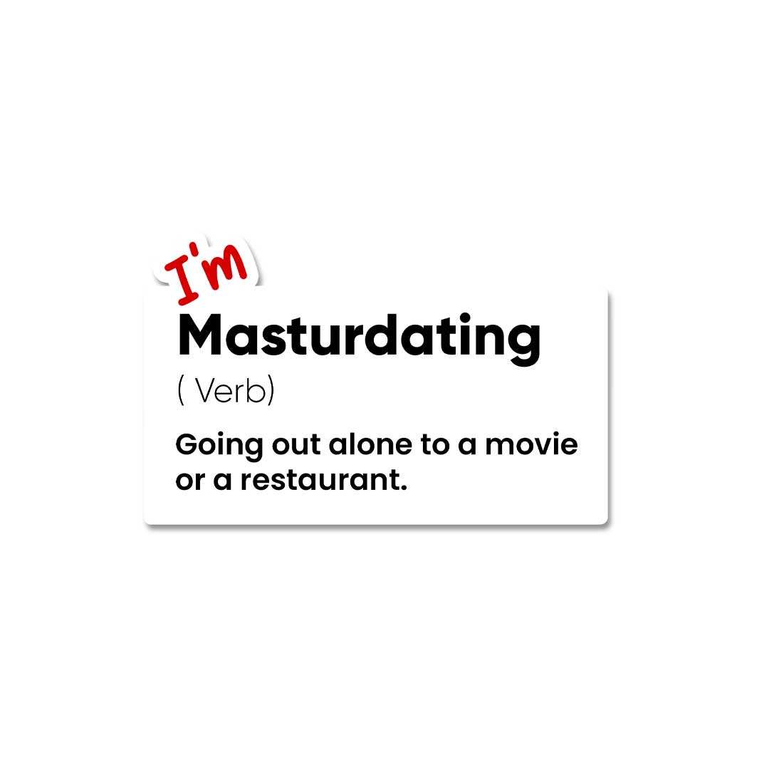 I M Masturdating Sticker waterproof vinyl decal for laptop, bike, car & bottle