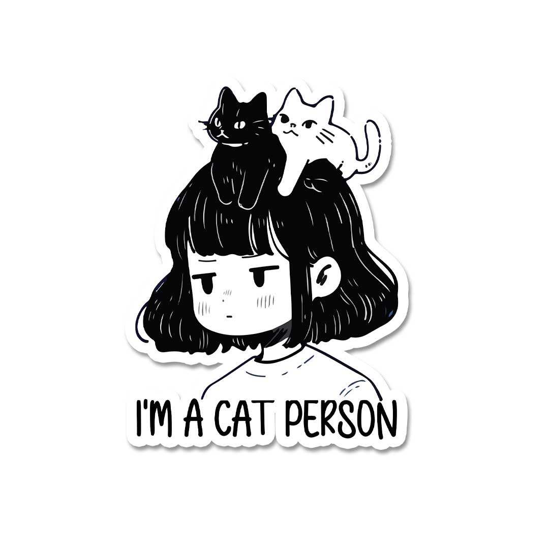 I'M A Cat Person Sticker - Stickers | STICK IT UP