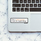 I'm A Smart Person 1.0 Sticker waterproof vinyl decal for laptop, bike, car & bottle