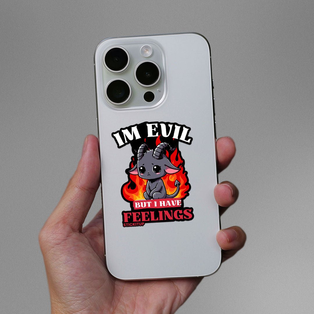 Im Evil Sticker waterproof vinyl decal for laptop, bike, car & bottle