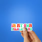 In My Own Delulu Land Sticker waterproof vinyl decal for laptop, bike, car & bottle