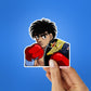 Ippo The Boxer Sticker waterproof vinyl decal for laptop, bike, car & bottle