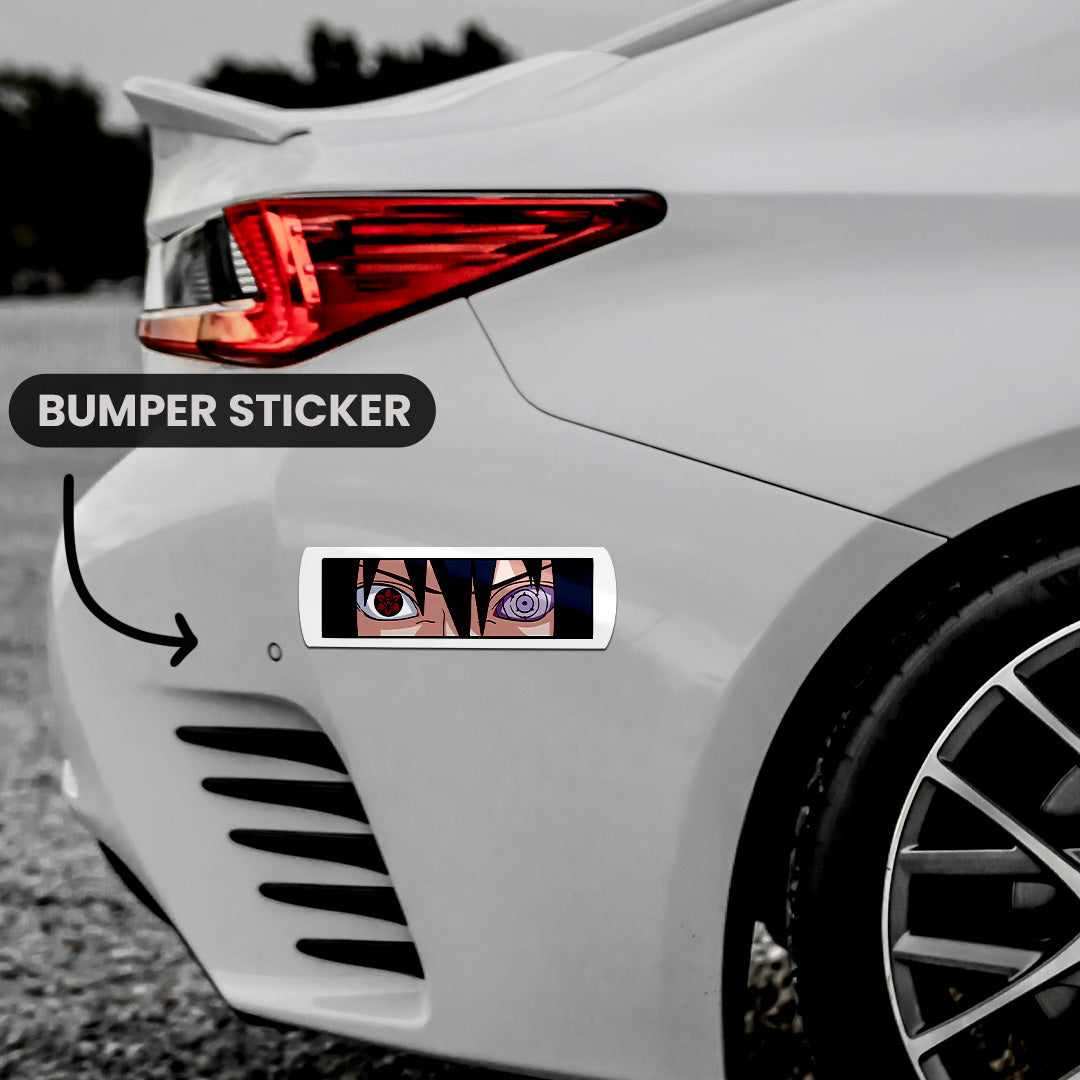 Itachi Eyes Bumper Sticker waterproof vinyl decal for laptop, bike, car & bottle