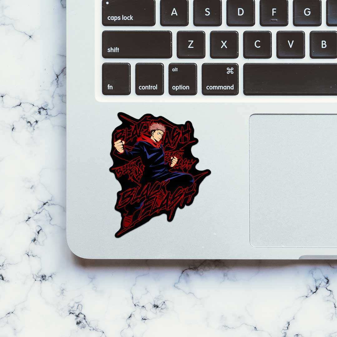 Itadori Yuji Sticker waterproof vinyl decal for laptop, bike, car & bottle