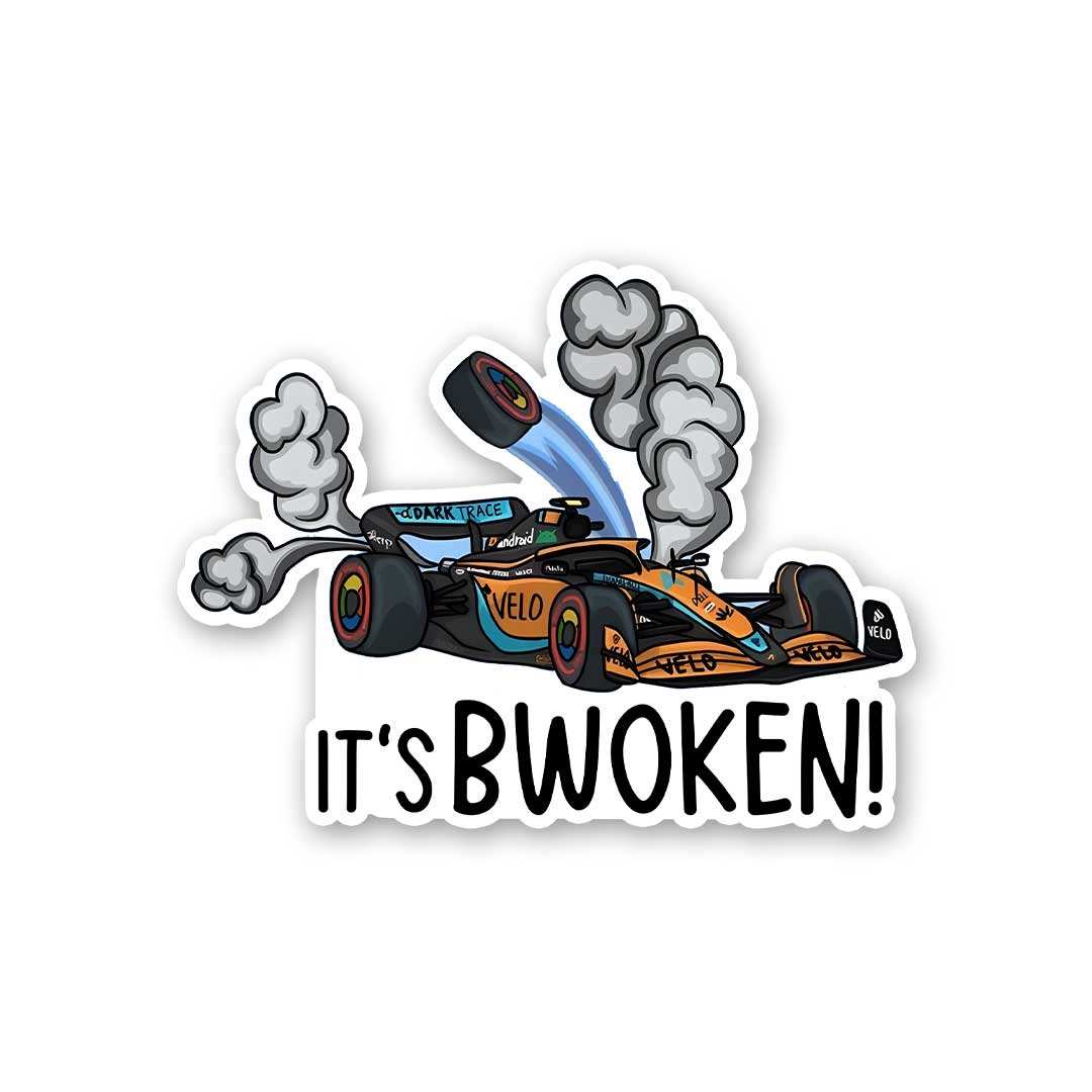 Its Bwoken Sticker - Stickers | STICK IT UP
