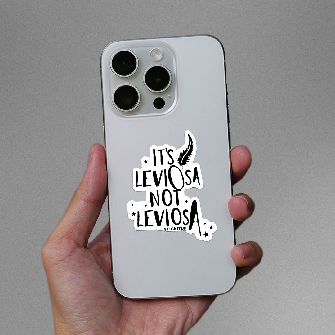 Its Leviosa Sticker waterproof vinyl decal for laptop, bike, car & bottle