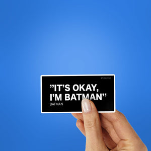It's Okay I'm The Hero Sticker - Stickers | STICK IT UP