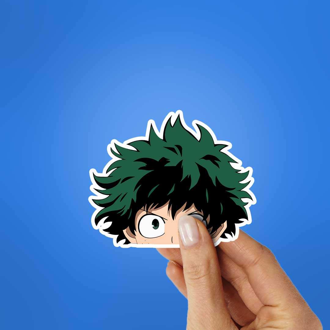 Izuku Midoriya Sticker waterproof vinyl decal for laptop, bike, car & bottle