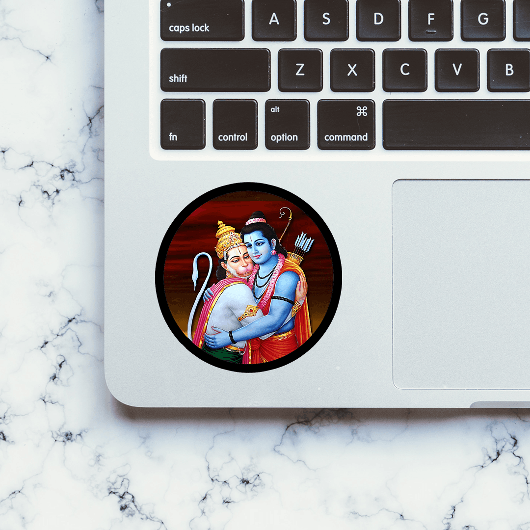 Jai Hanuman Sticker waterproof vinyl decal for laptop, bike, car & bottle